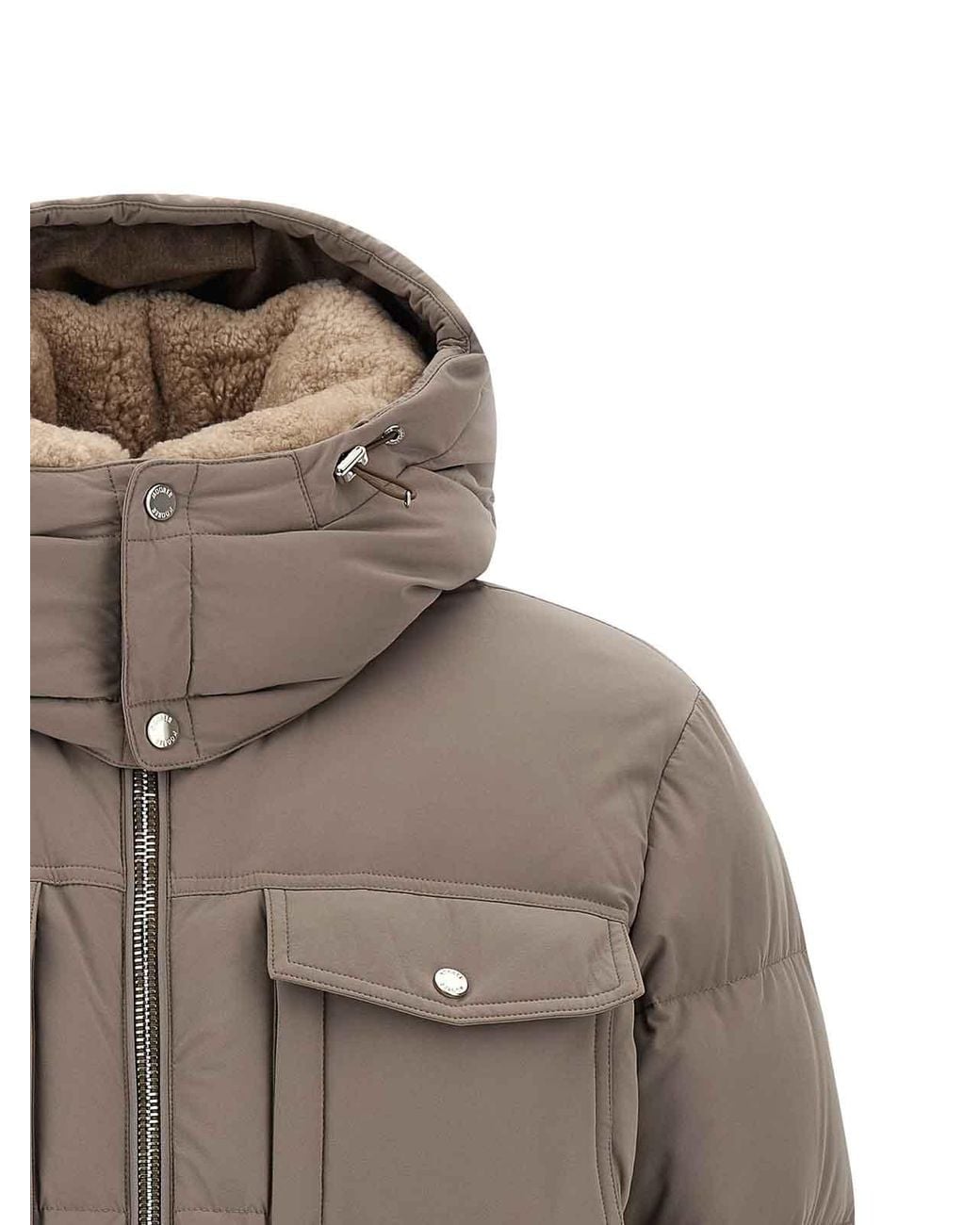 Moorer Gray Alarick Bomber Jacket for men