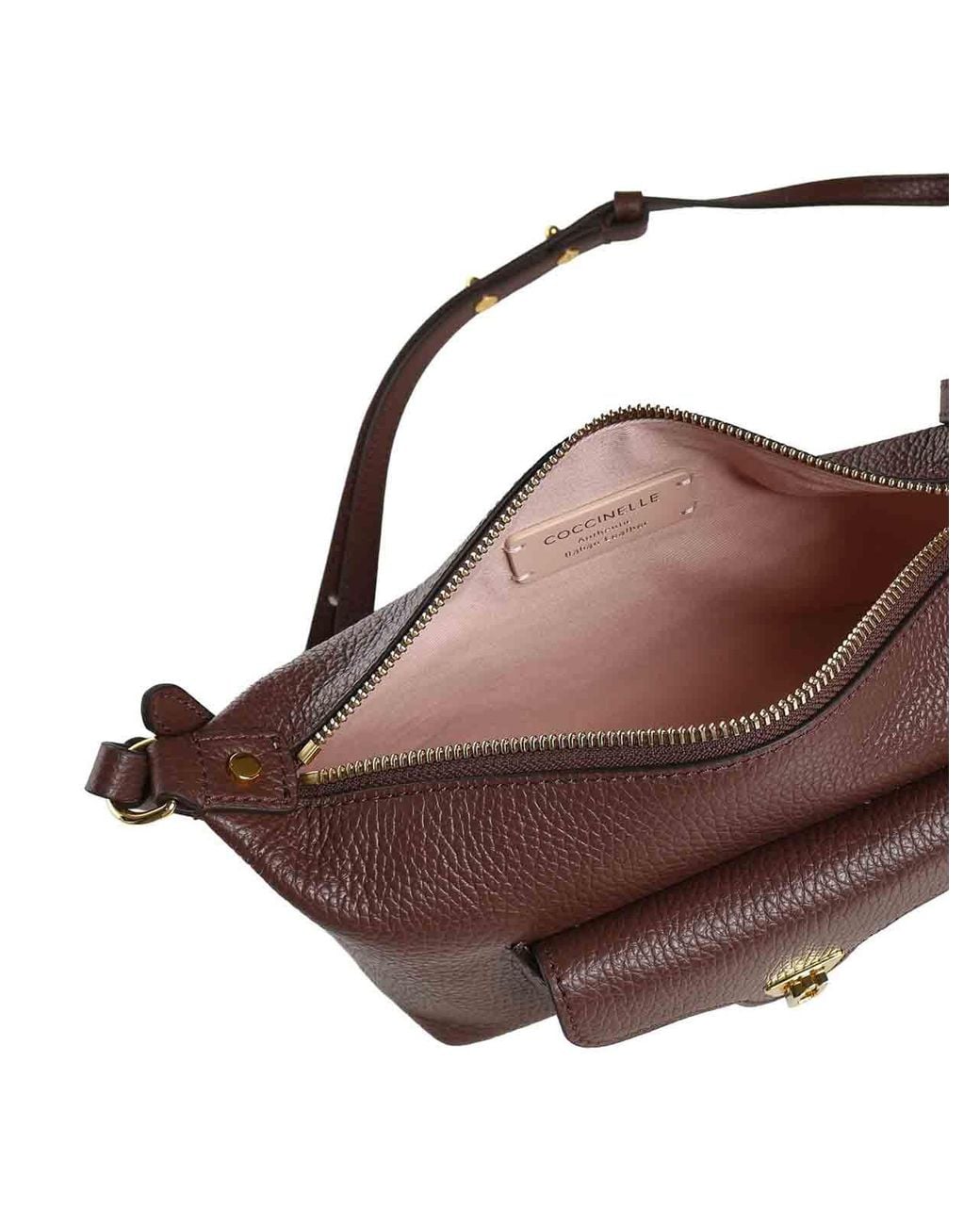 Coccinelle Brown Beat Generation Mini Leather Bag