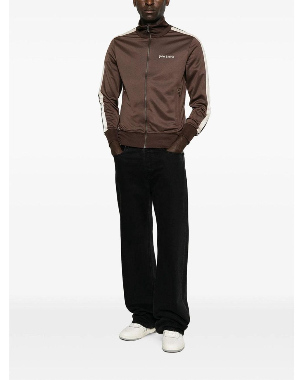 Palm Angels Brown Sweatshirt for men