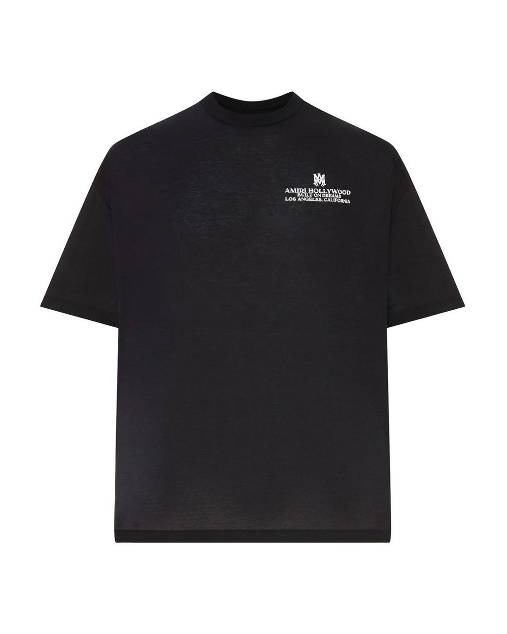 Amiri Black Cotton T-Shirt With Logo for men