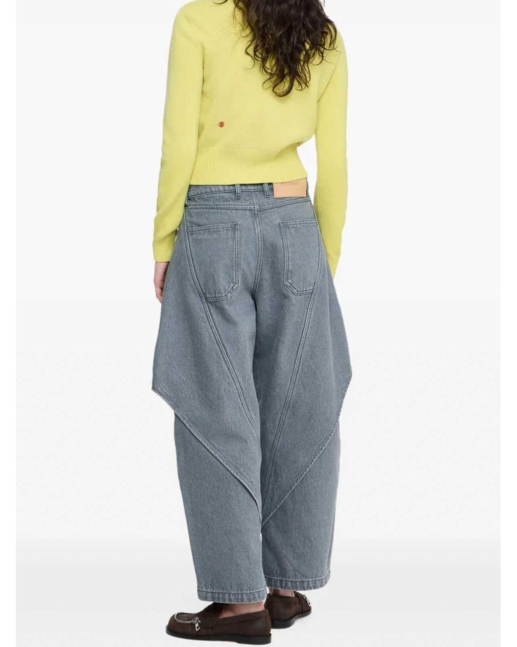 J.W. Anderson Yellow Cardigan With Logo
