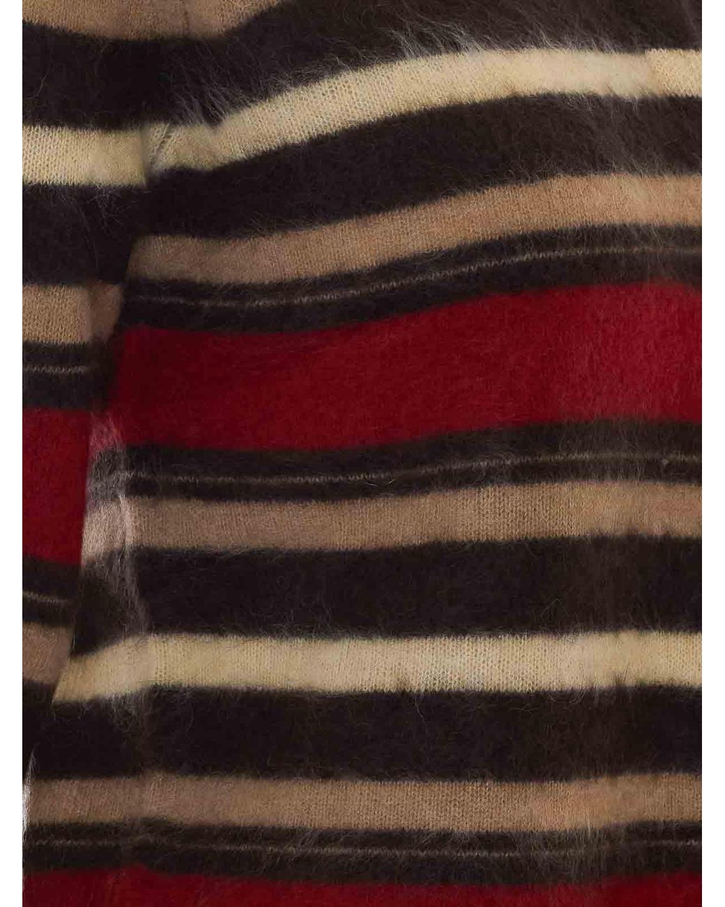 Guest In Residence Red Grizzly Striped Polo