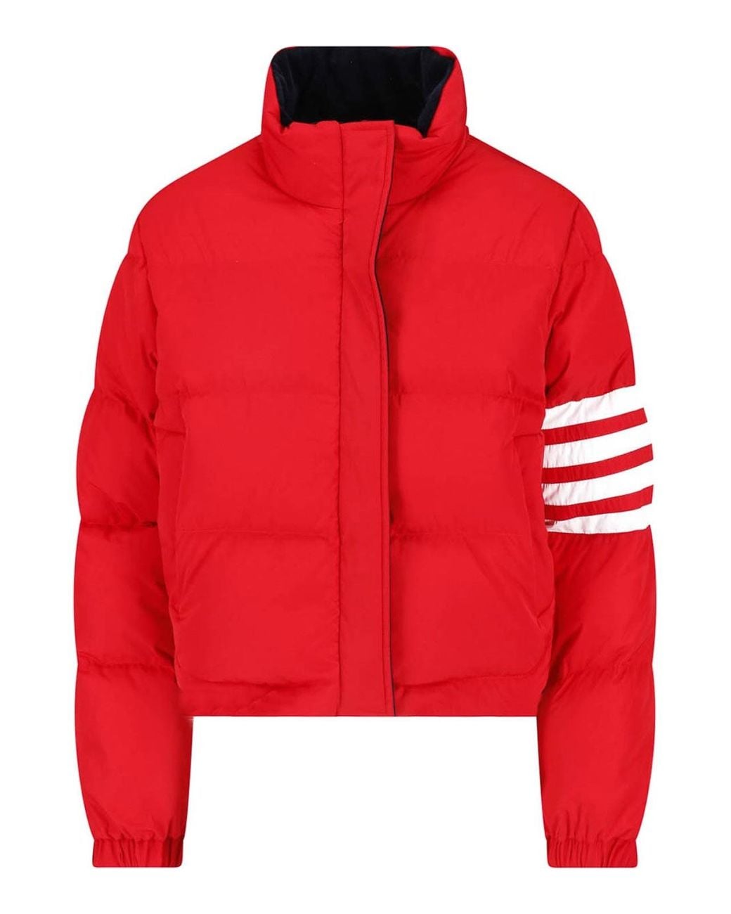 Thom Browne Blue Reversible Cropped Jacket