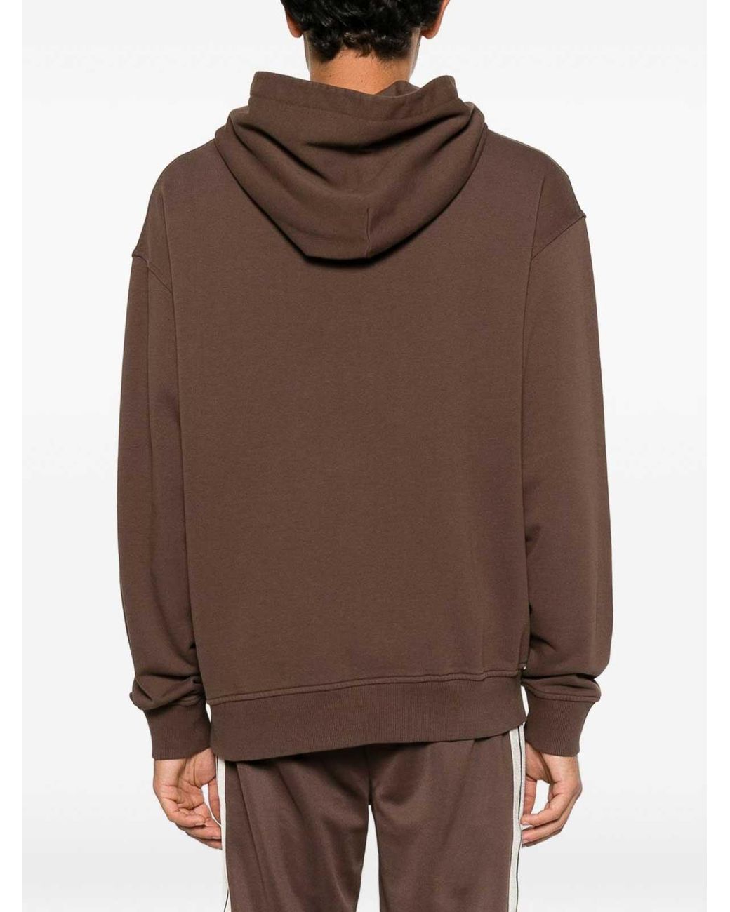 Palm Angels Brown Cotton Hoodie for men