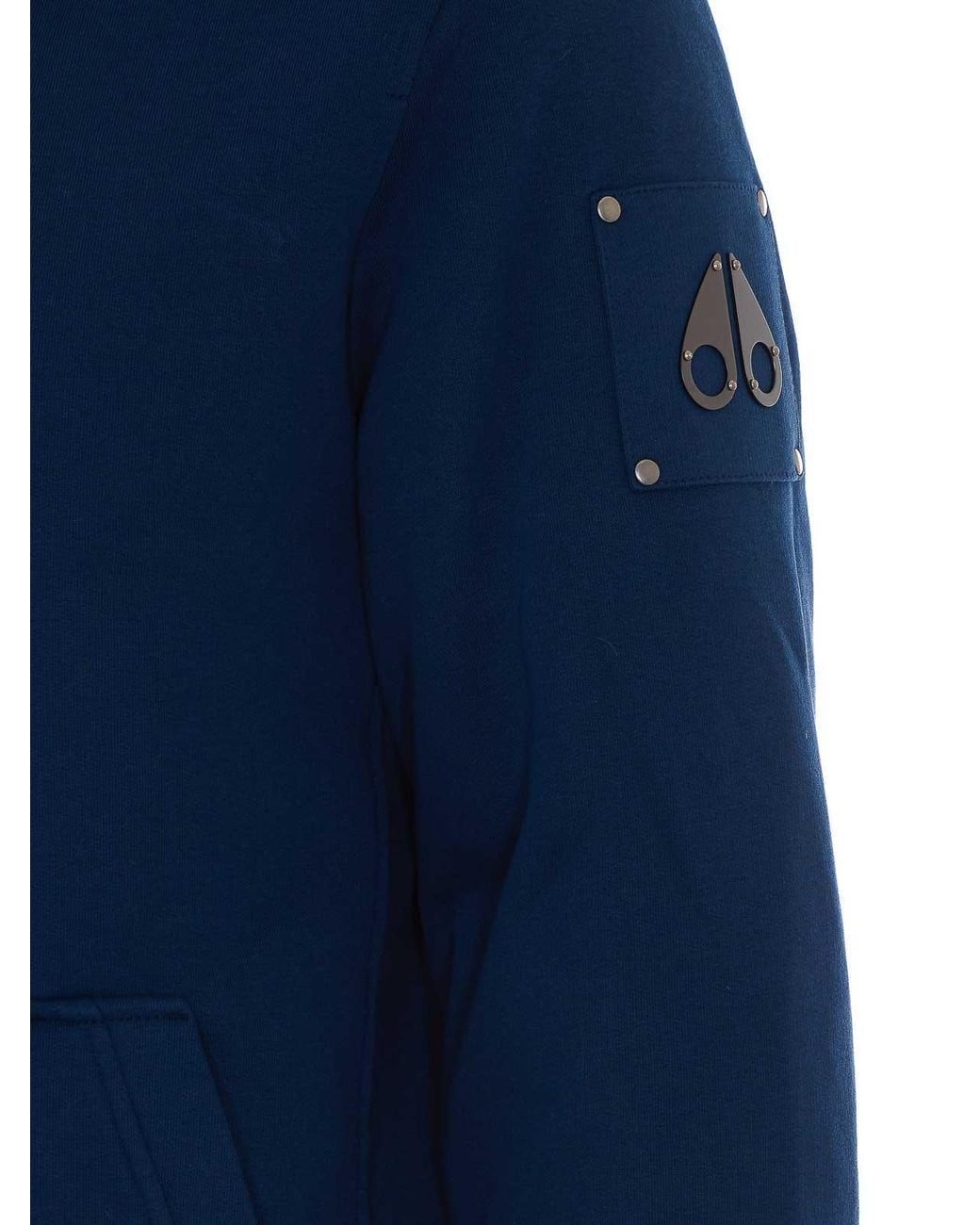 Moose Knuckles Blue Classic Bunny Hoodie for men