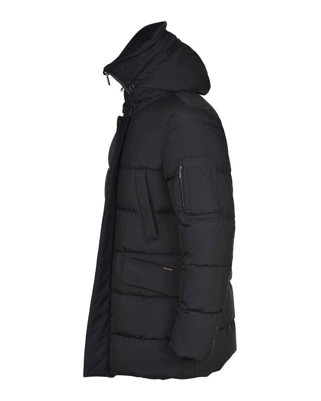 Moorer Black Jacket Made Of Polyester for men