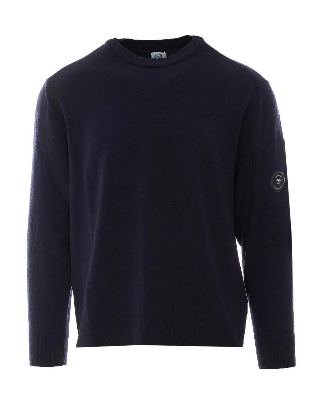 C P Company Blue Extrafine Merino Sweater for men