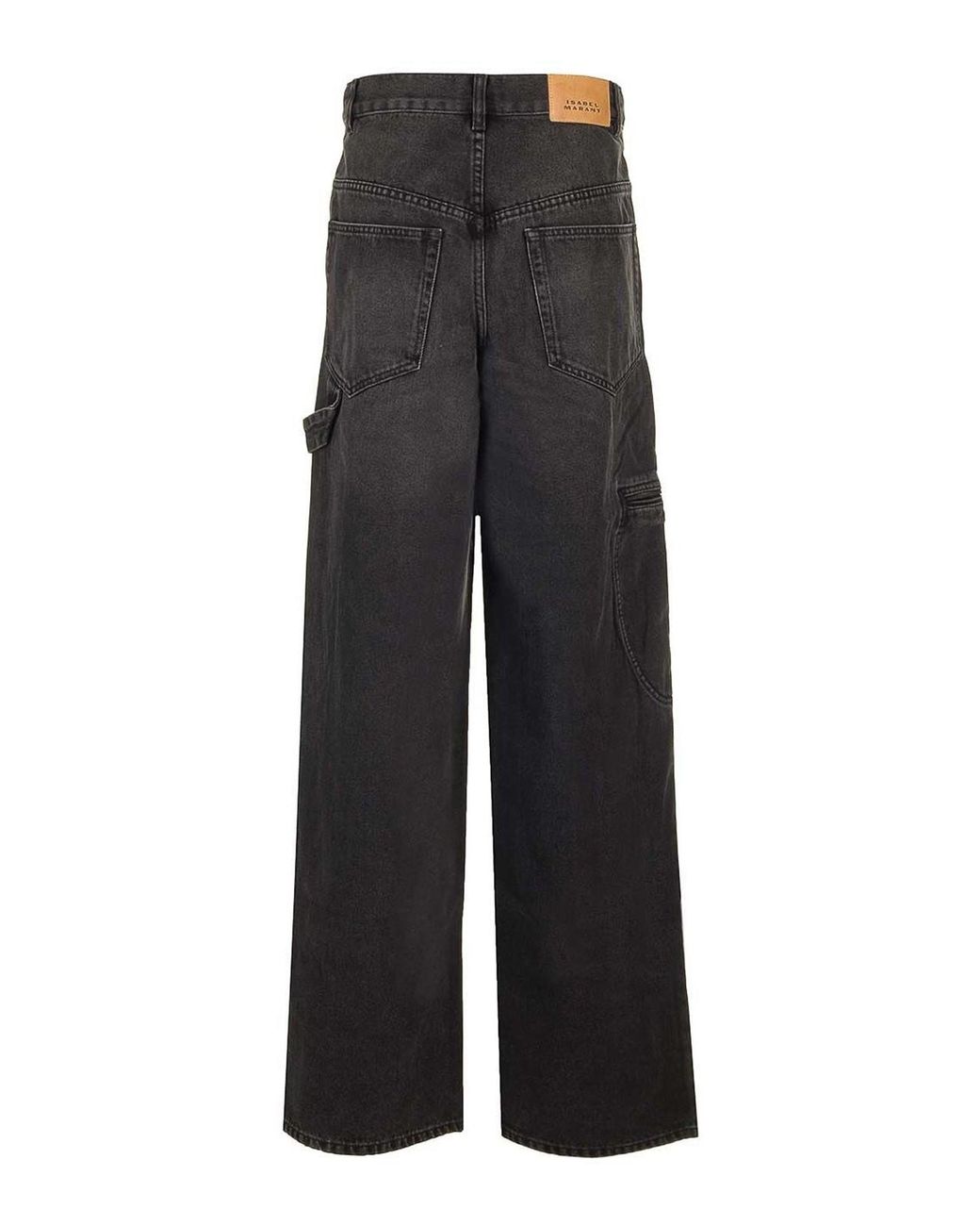 Isabel Marant Black Solene Workwear Jeans
