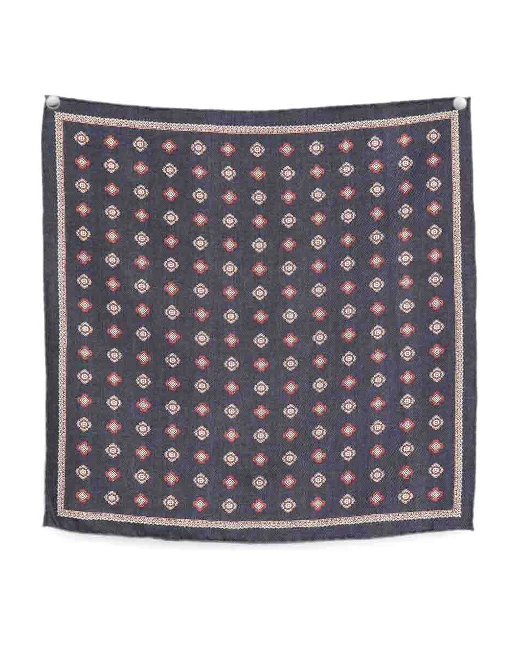 Brunello Cucinelli Metallic Silk Pocket Square for men