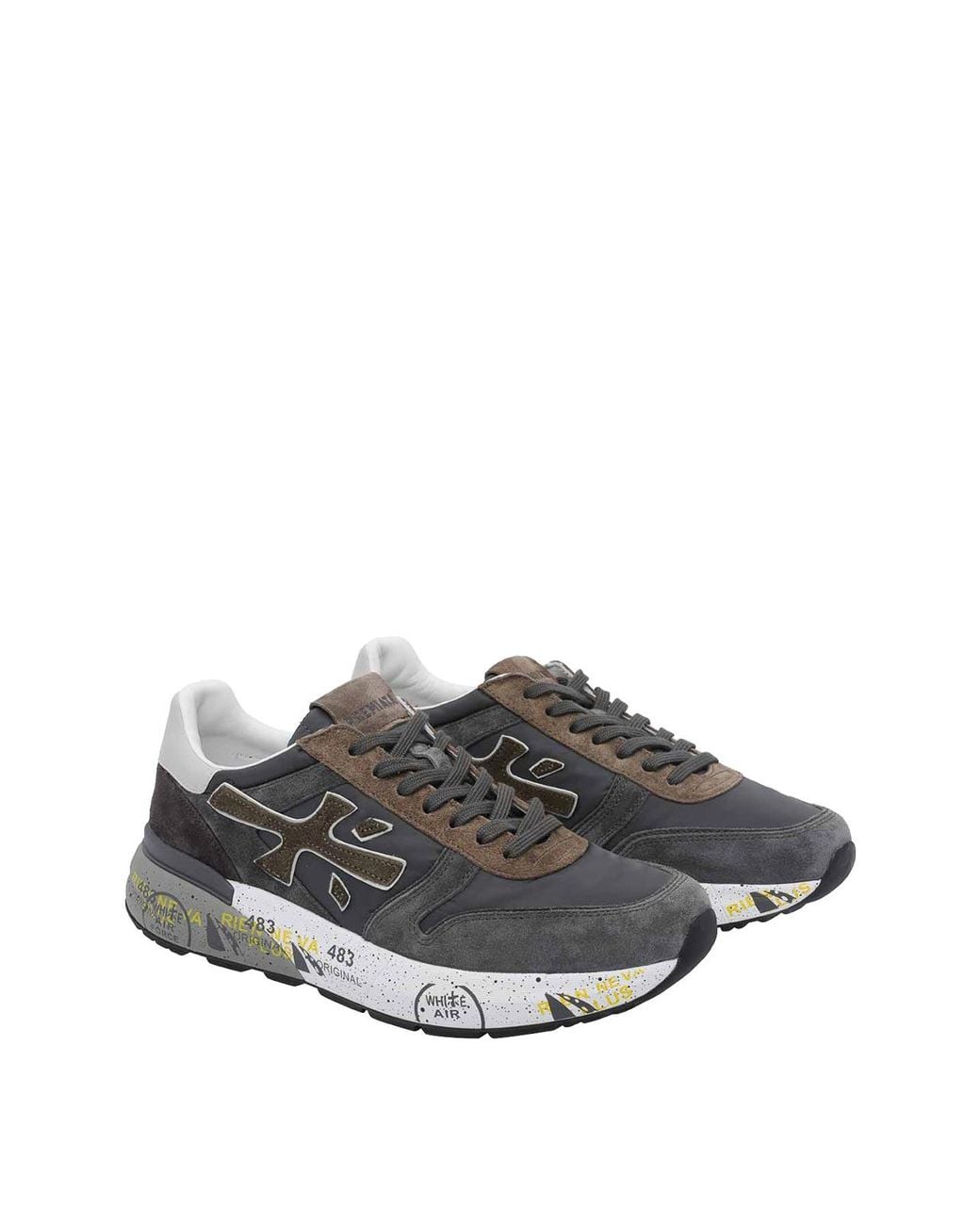 Premiata Gray And Mick Sneakers for men