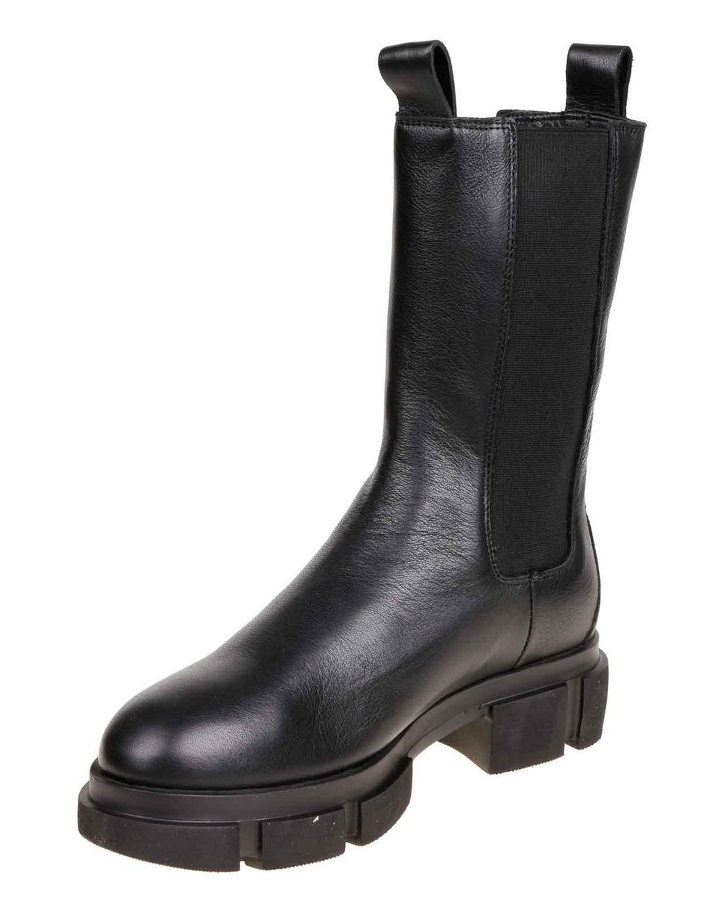 COPENHAGEN Black Leather Chelsea Boot