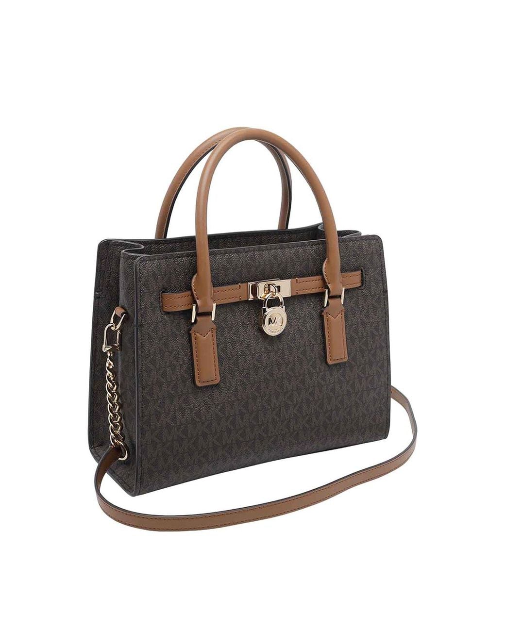 MICHAEL Michael Kors Black Small Hamilton Moderne Satchel Bag