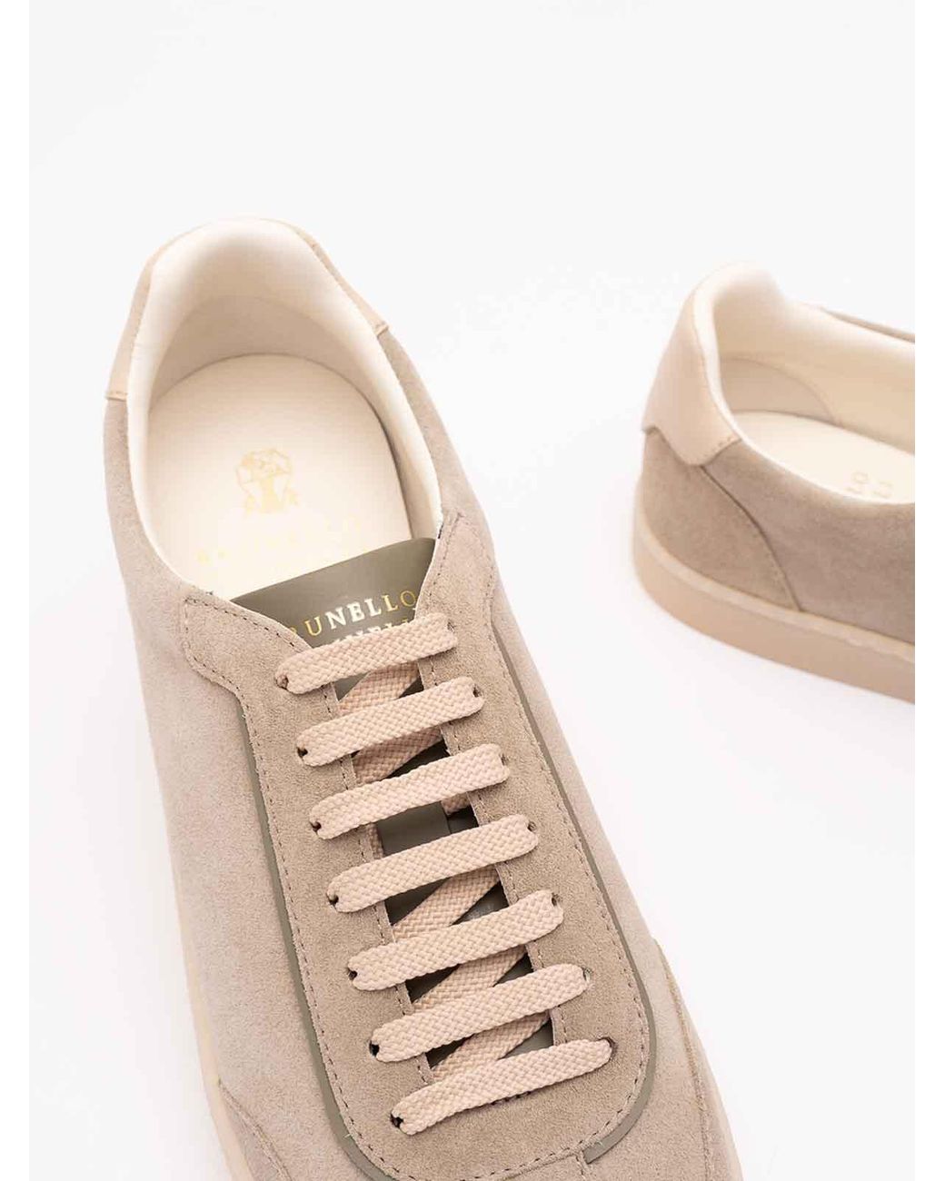 Brunello Cucinelli Pink Suede Sneakers for men
