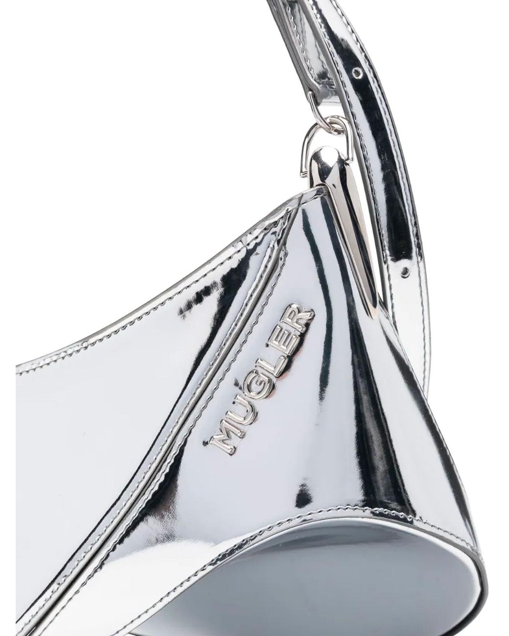 Mugler White Shoulder Bag