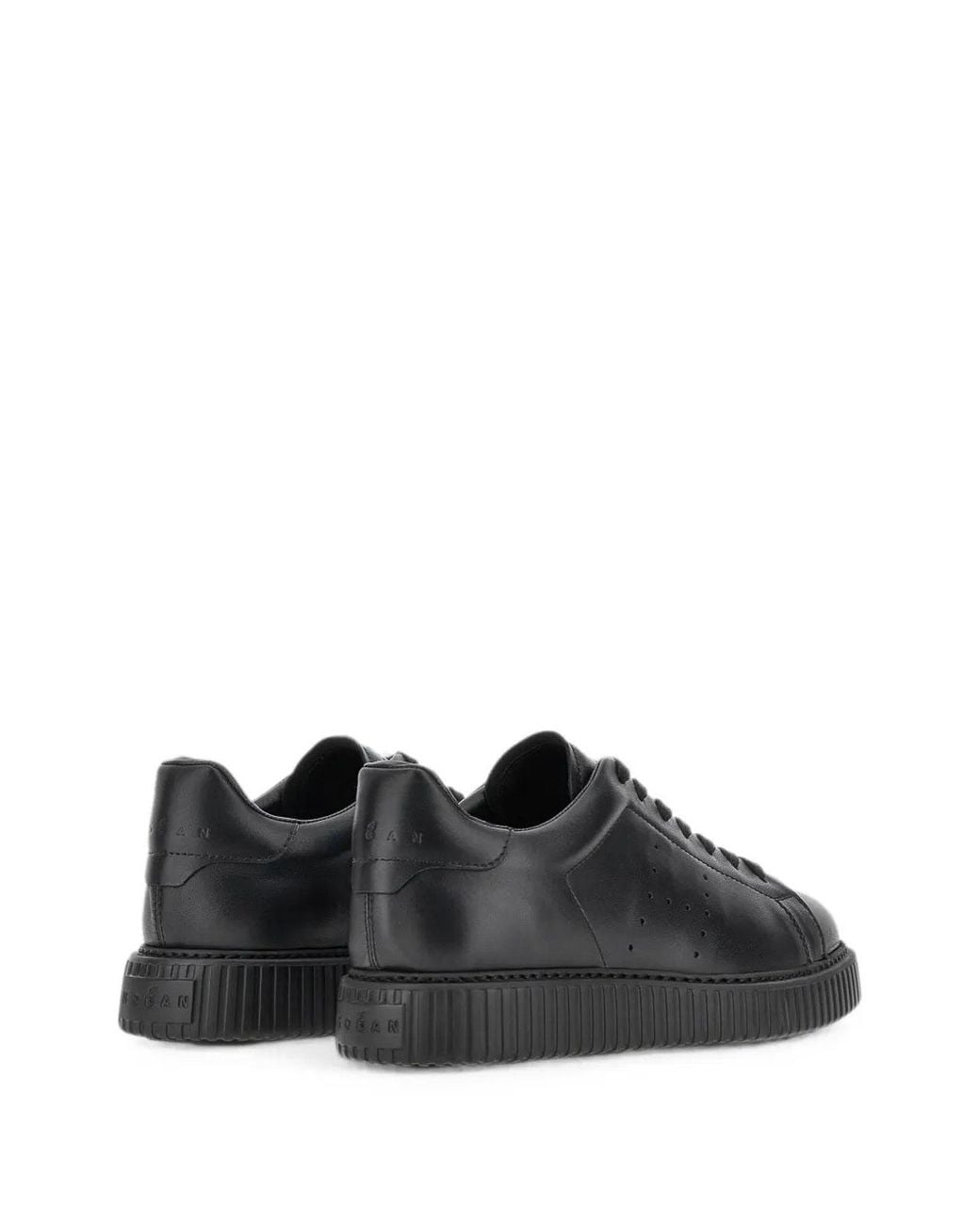 Hogan Black Perforated Sneakers for men