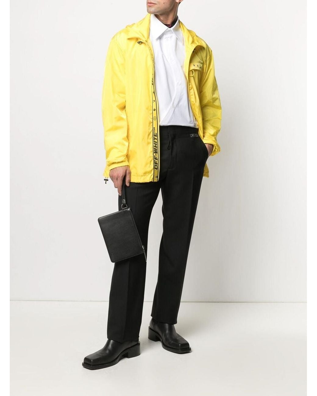 Off-White c/o Virgil Abloh Black Straight Leg Trousers for men