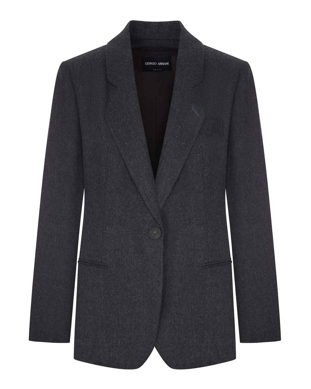 Giorgio Armani Black Single-Breasted Wool