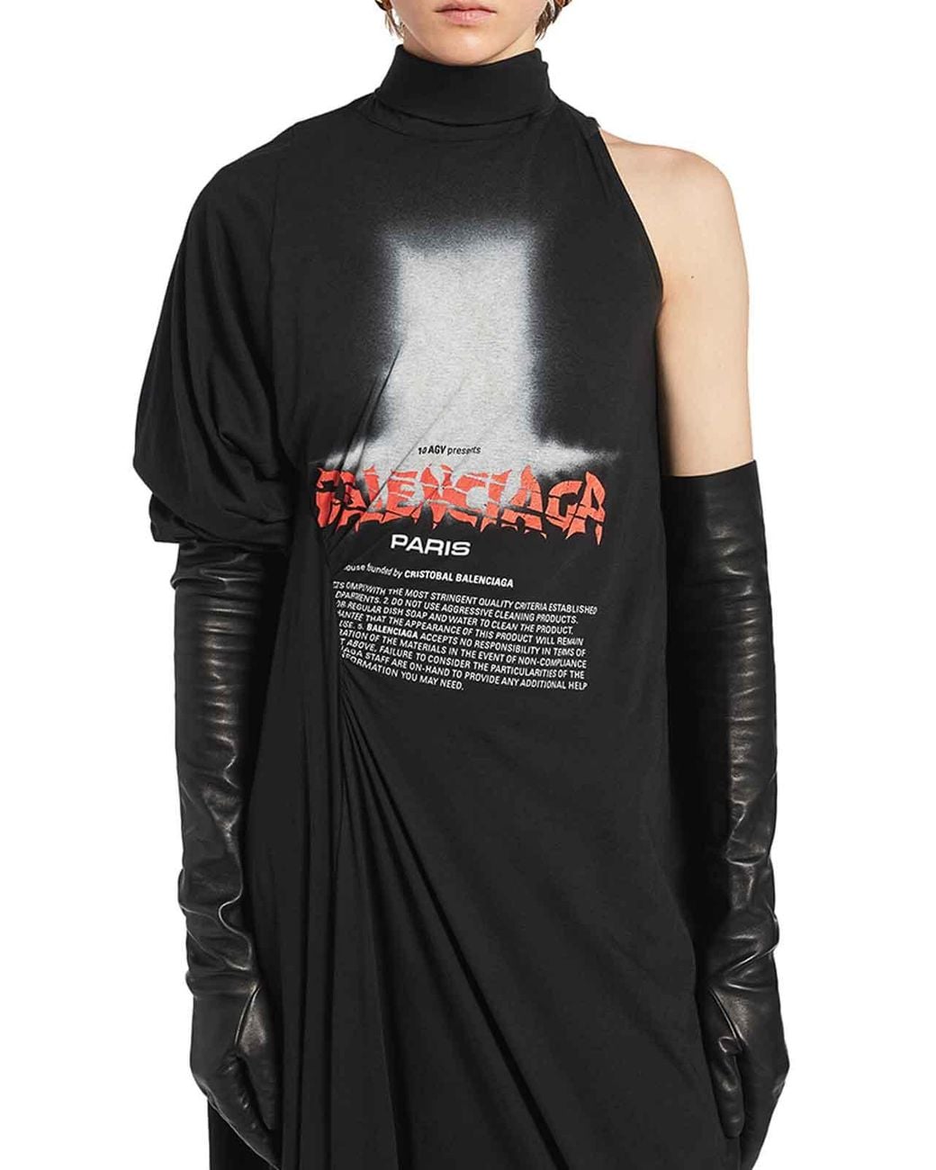Balenciaga Black The Door Long Dress