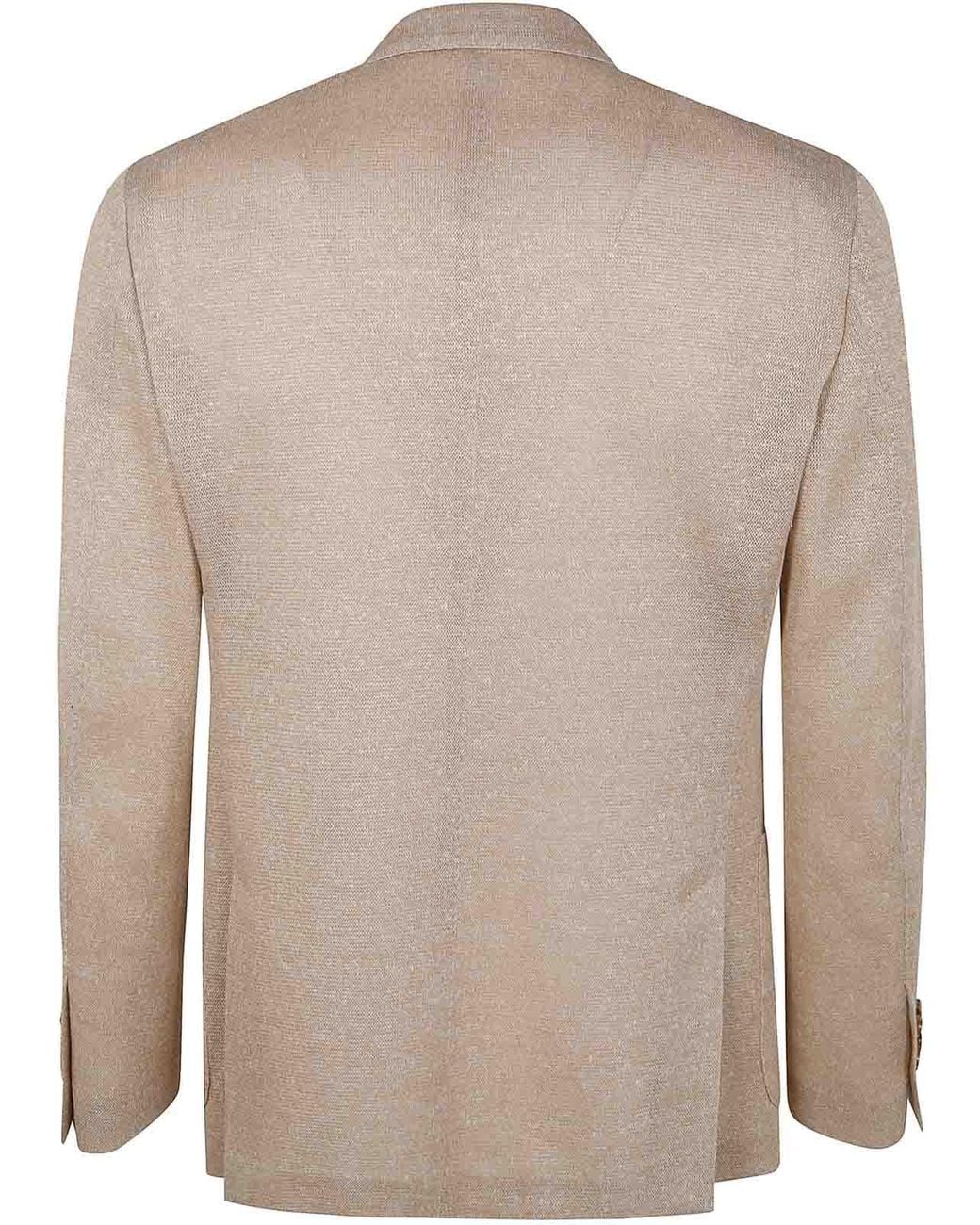 Lardini Natural Knitted Jacket for men