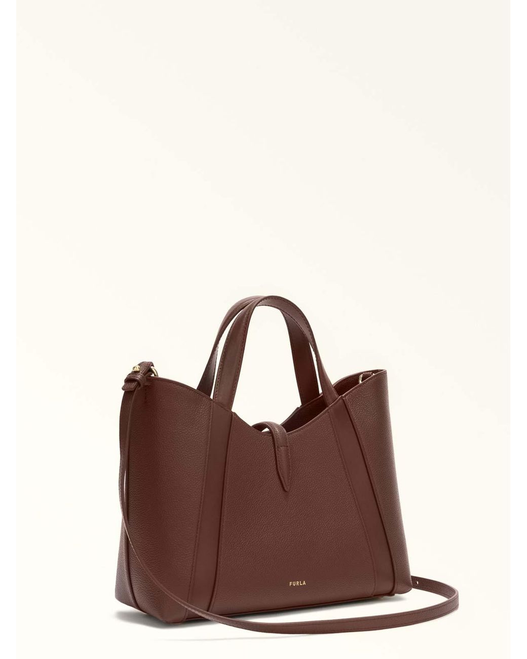 Furla Brown Goccia S Tote Handbag
