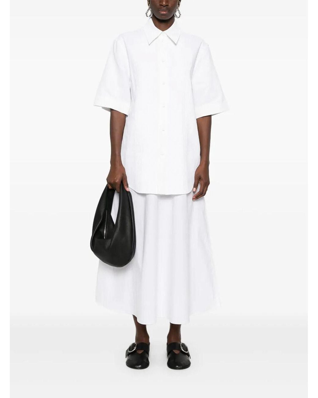 Jil Sander White Linen Shirt