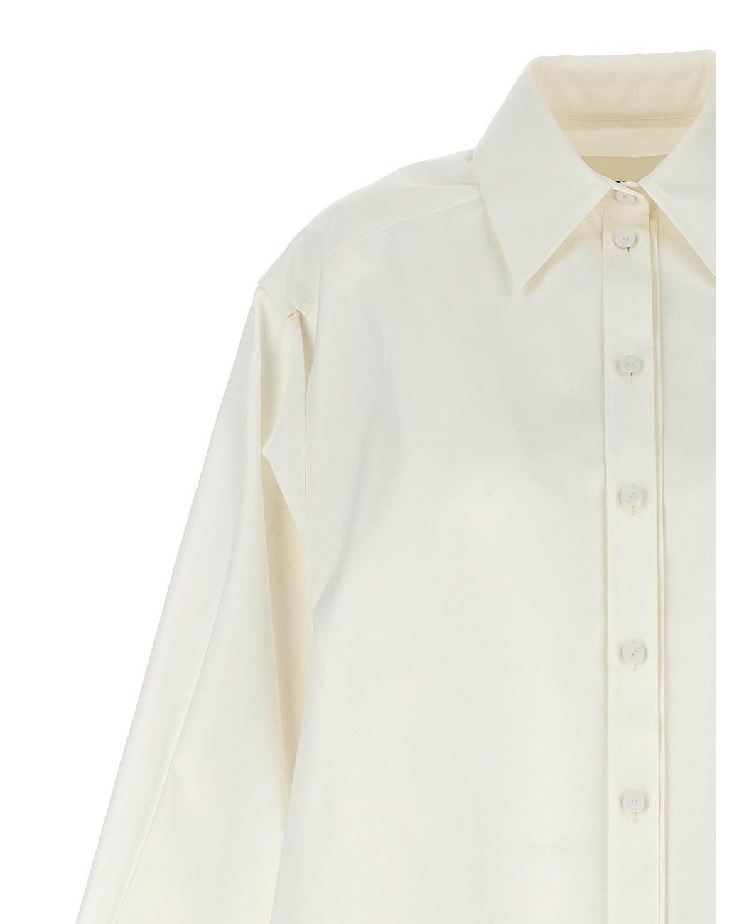 Jil Sander White Cut-Out Armhole Shirt
