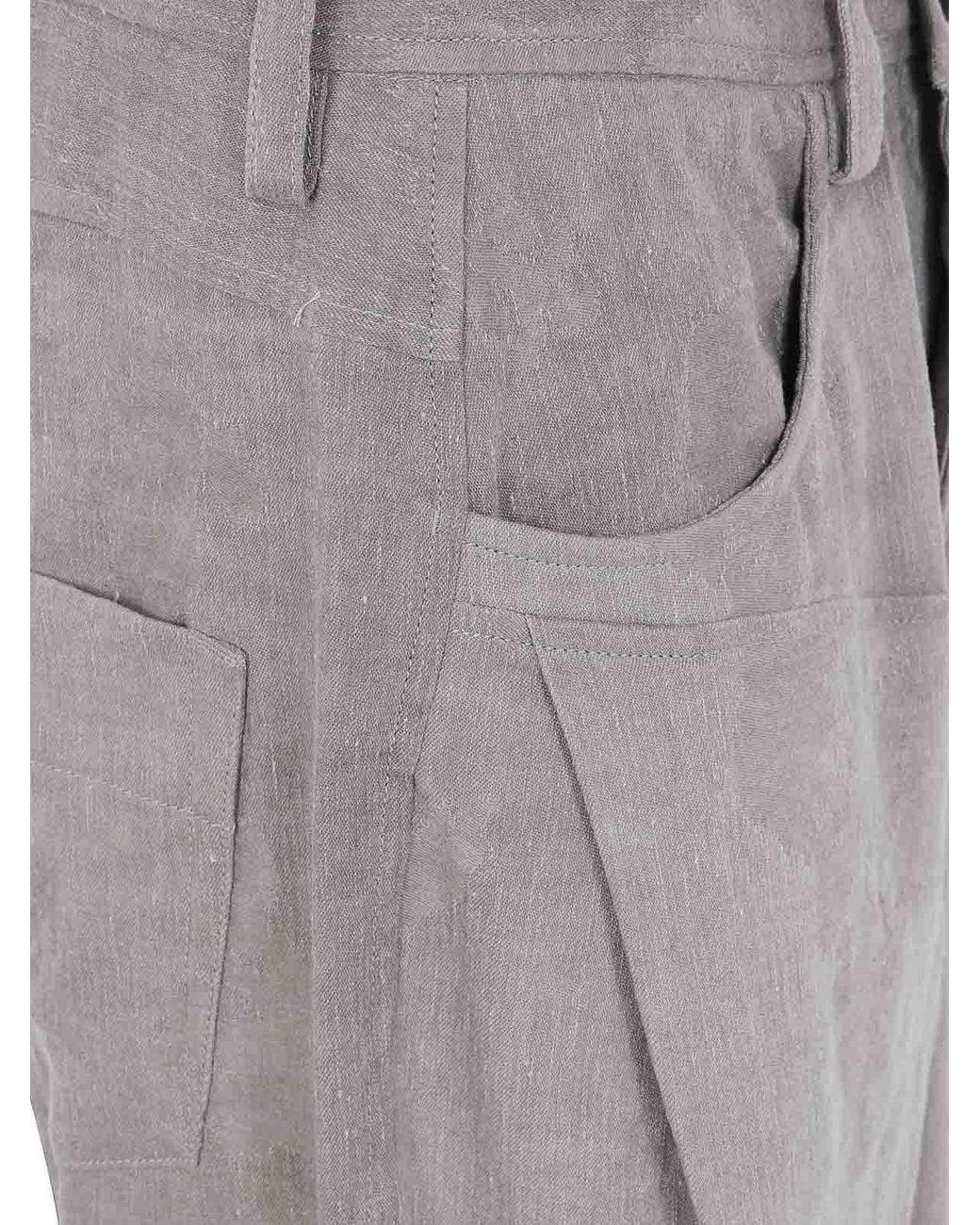 Ziggy Chen Gray Jacquard Worker Jeans for men
