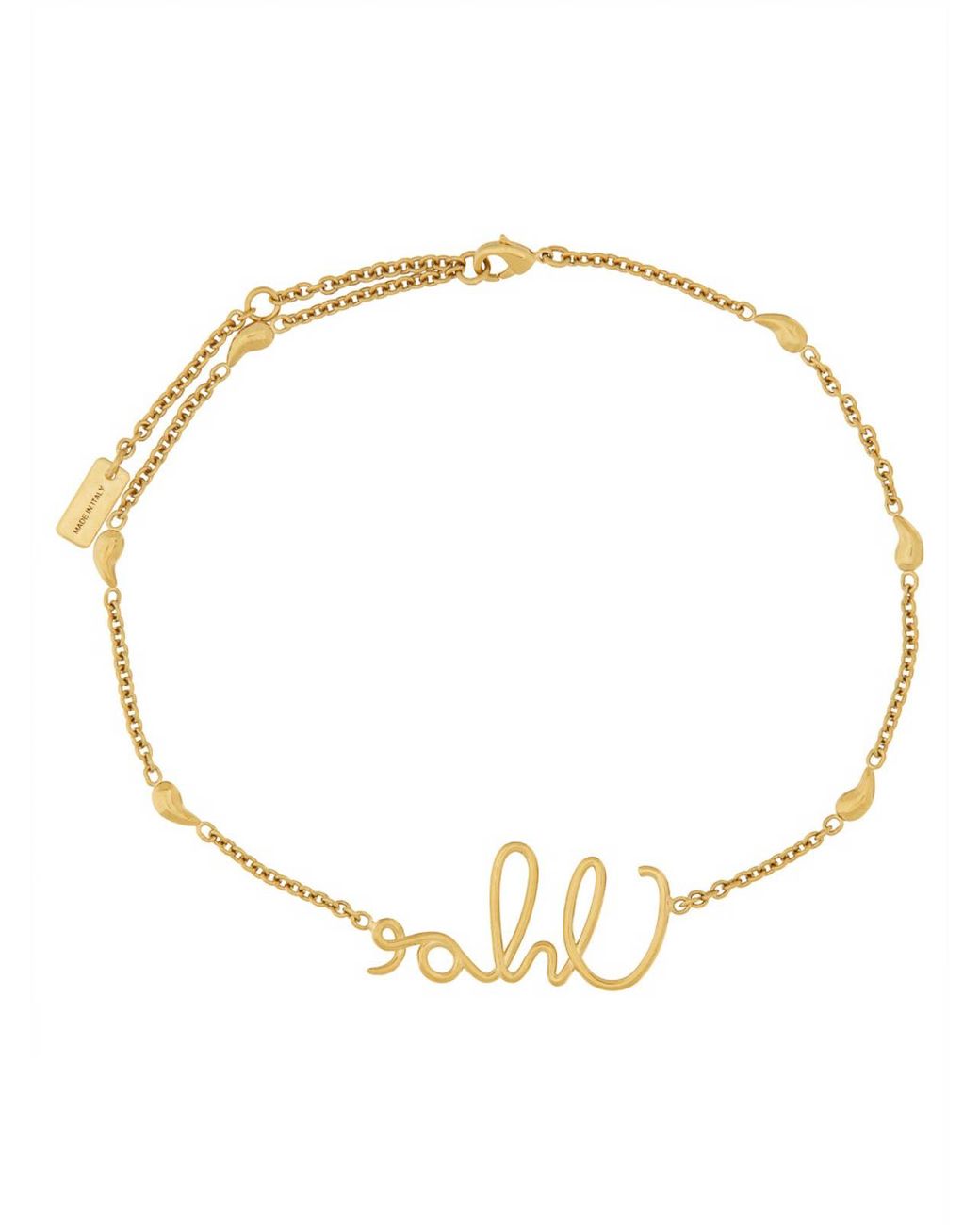 Chloé Metallic Logo Necklace