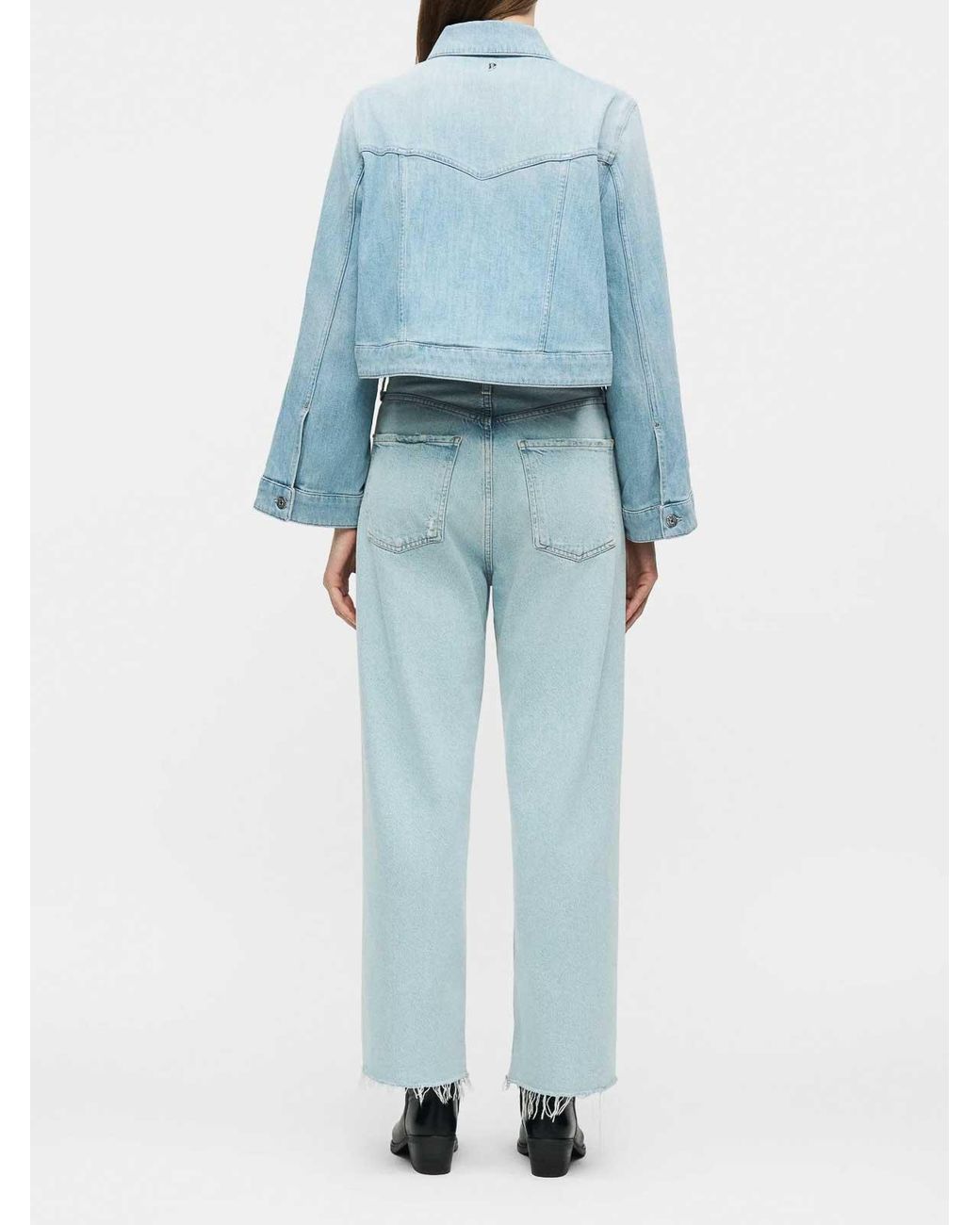 Dondup Blue Short Jeans Jacket