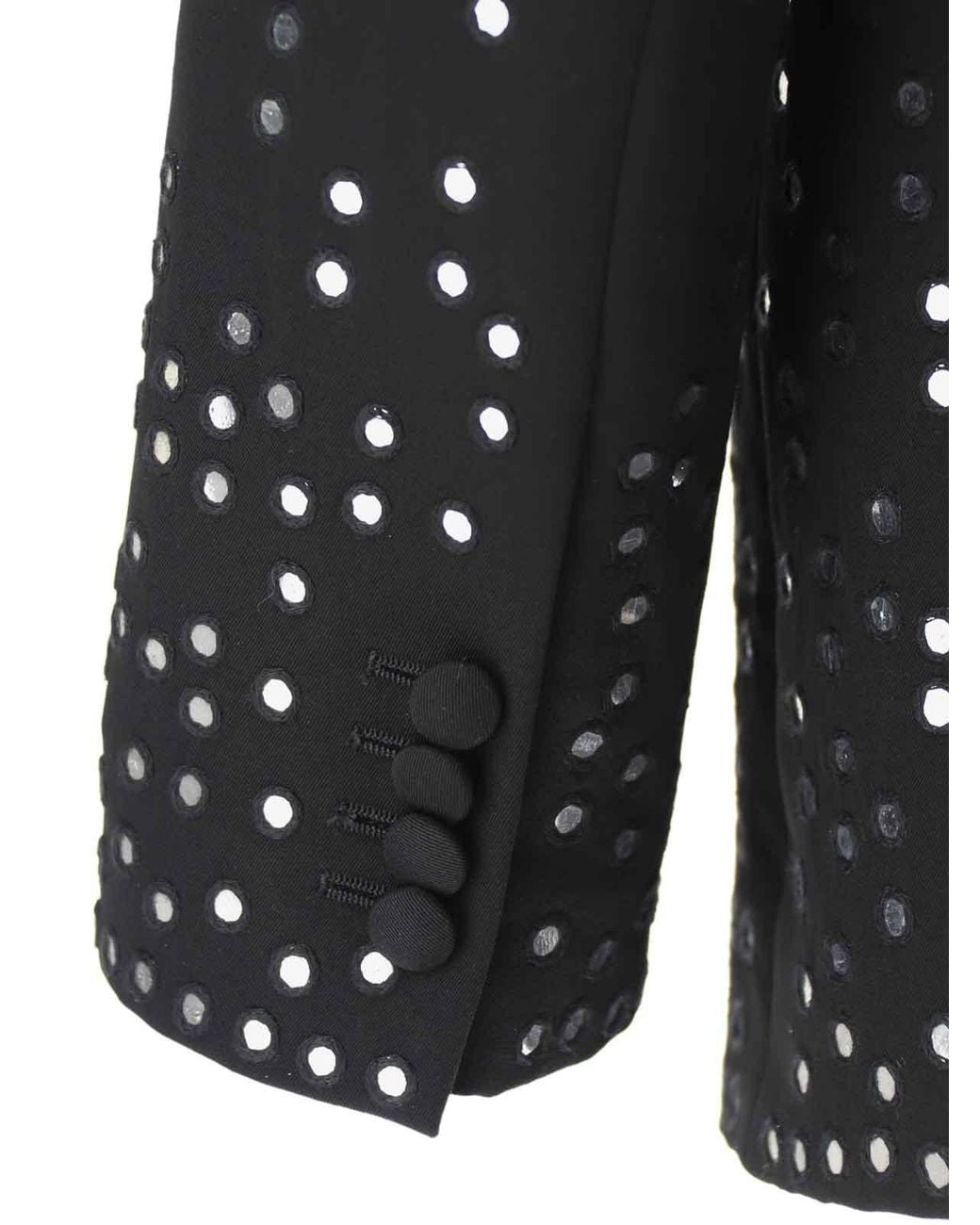 Moschino Black Crystal Embellished Jacket for men