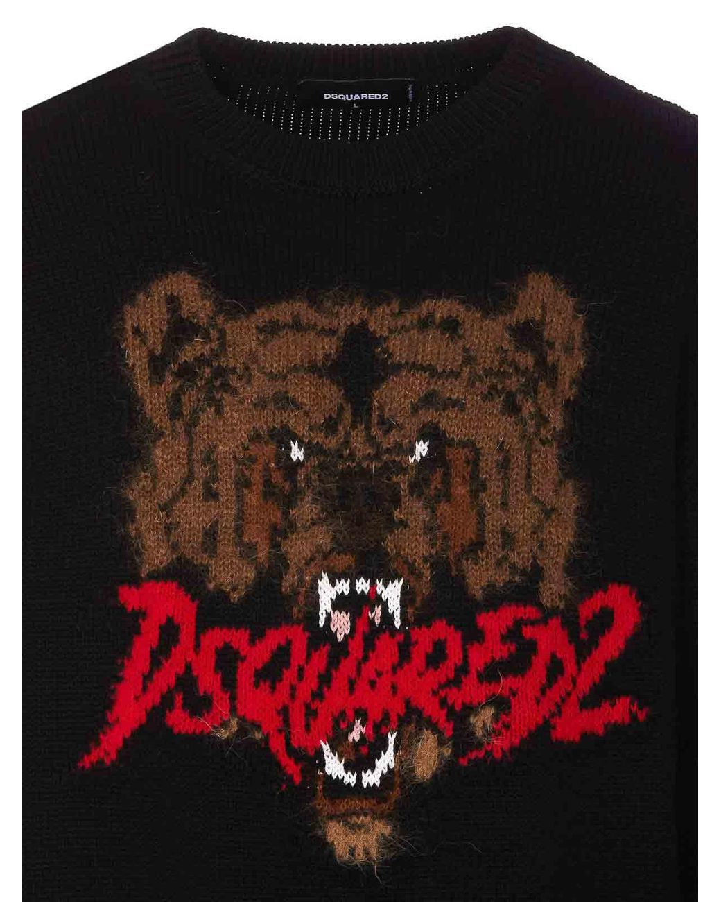 DSquared² Black Pullover for men