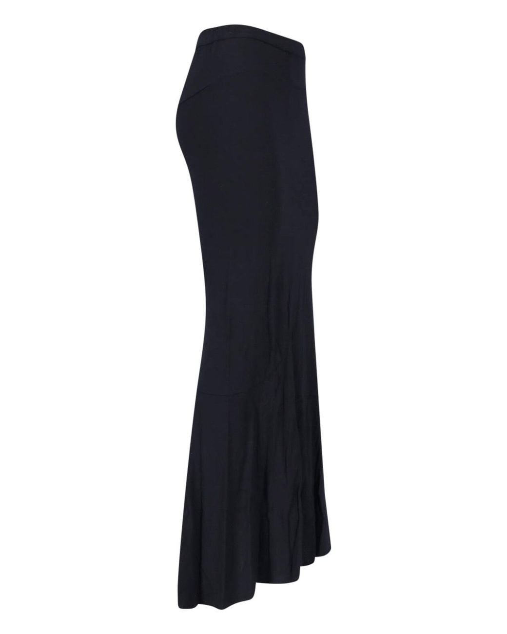 Junya Watanabe Black Asymmetrical Wool Maxi Skirt