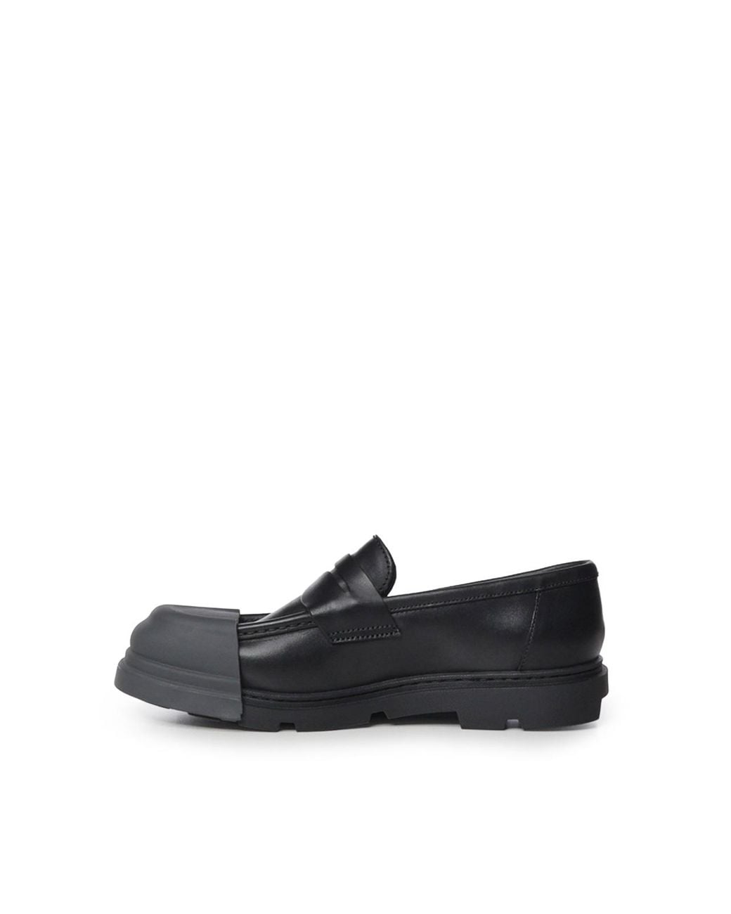 Camper Black Junction Leather Loafers for men