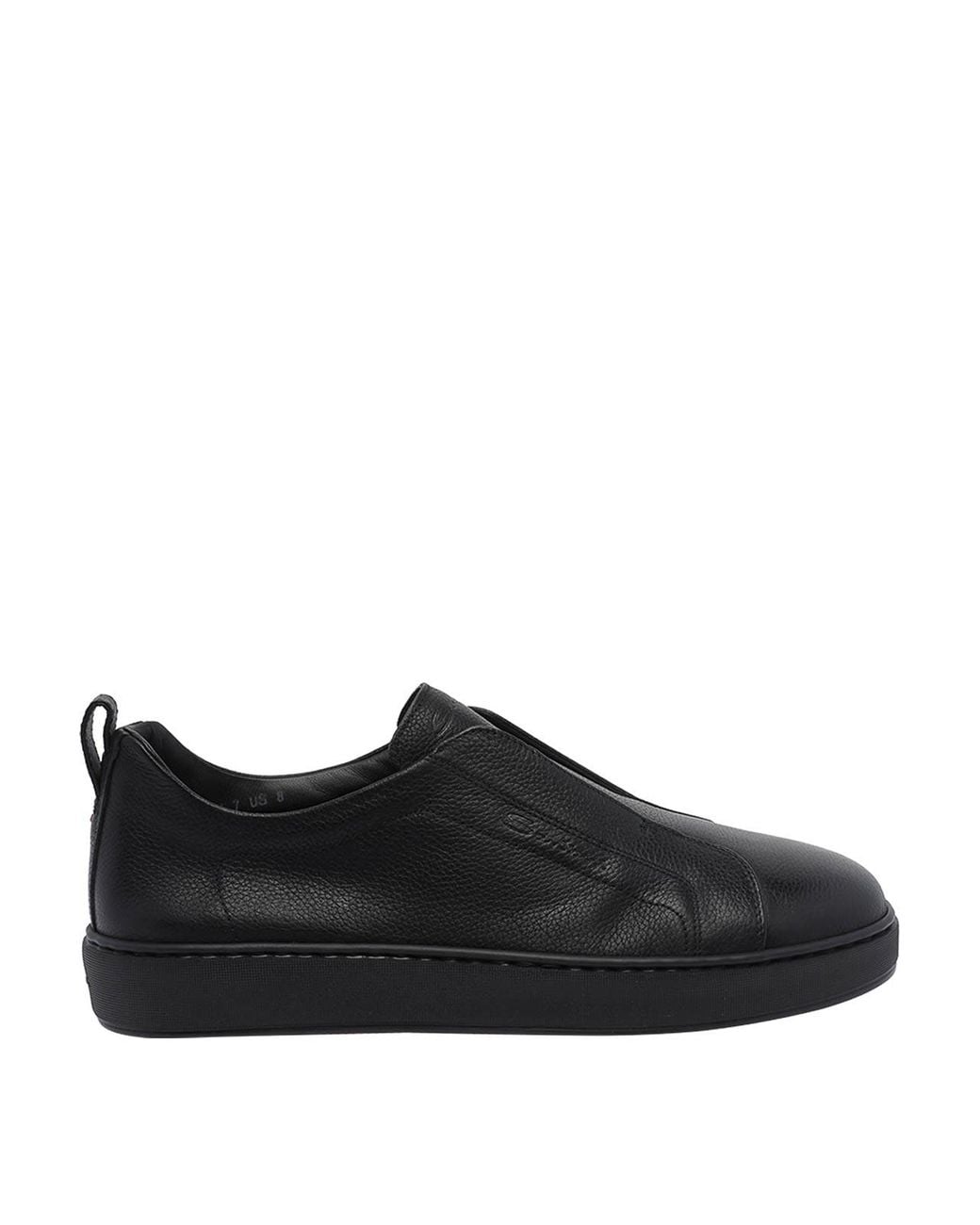 Santoni Black Victory Sneakers for men