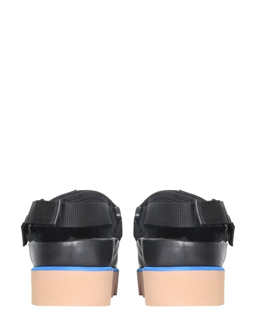 MSGM Black Puffed Sandals