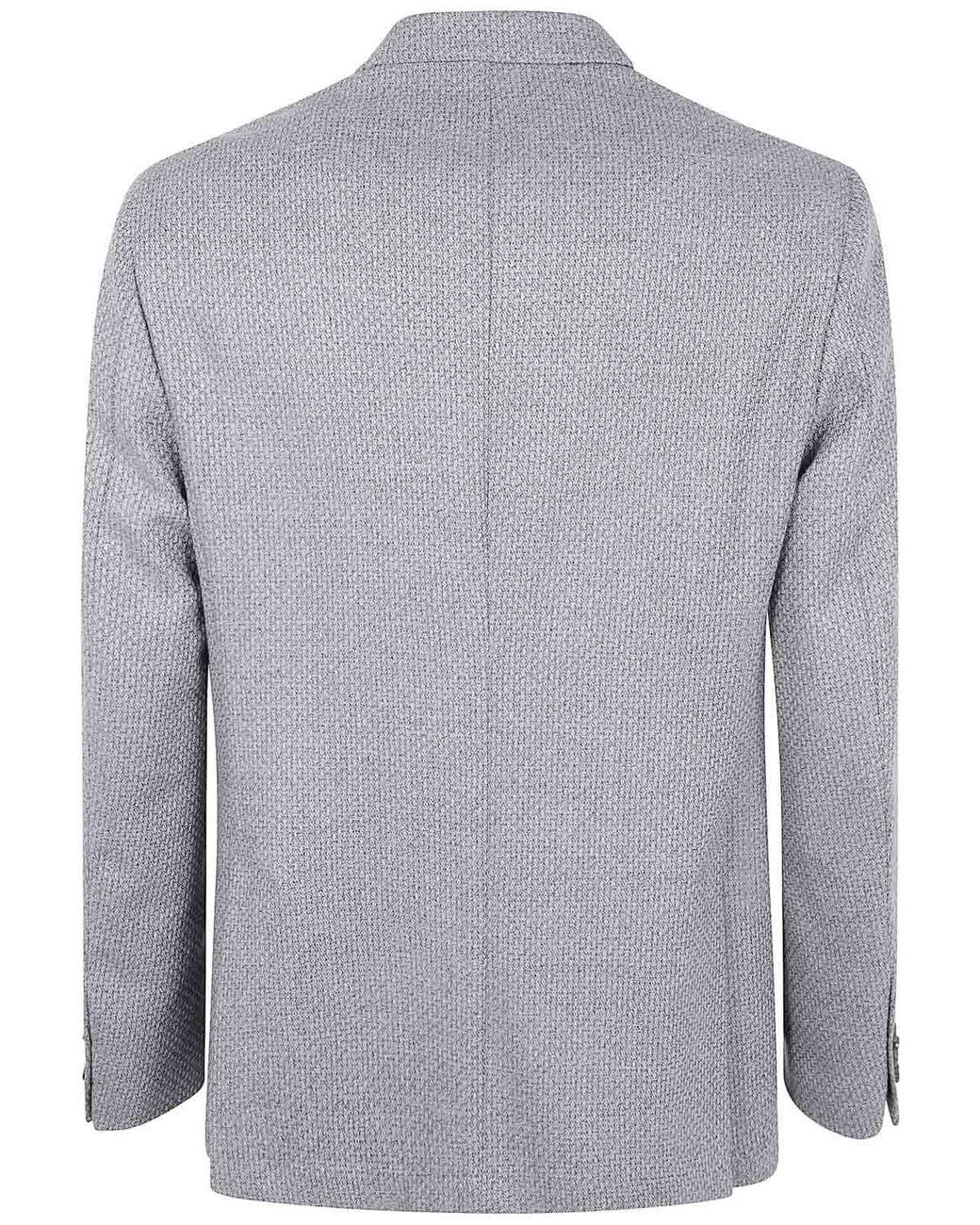 Barba Napoli Gray Bactive Mono Jacket for men