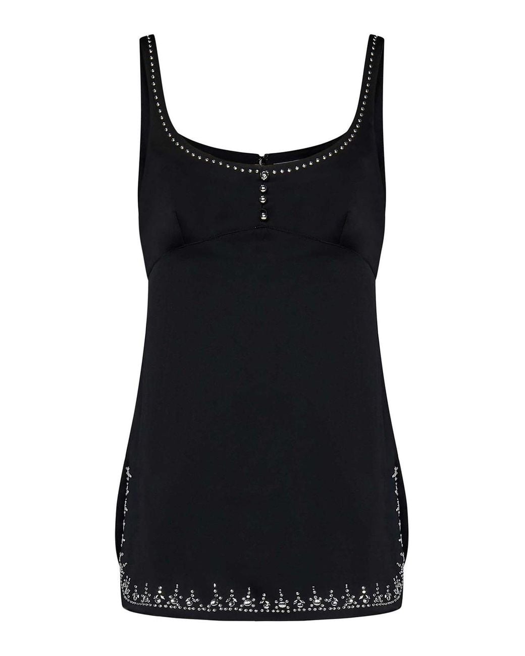 Rabanne Black Satin Top