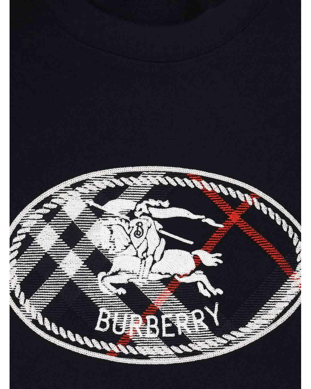 Burberry Black T-Shirt Logo