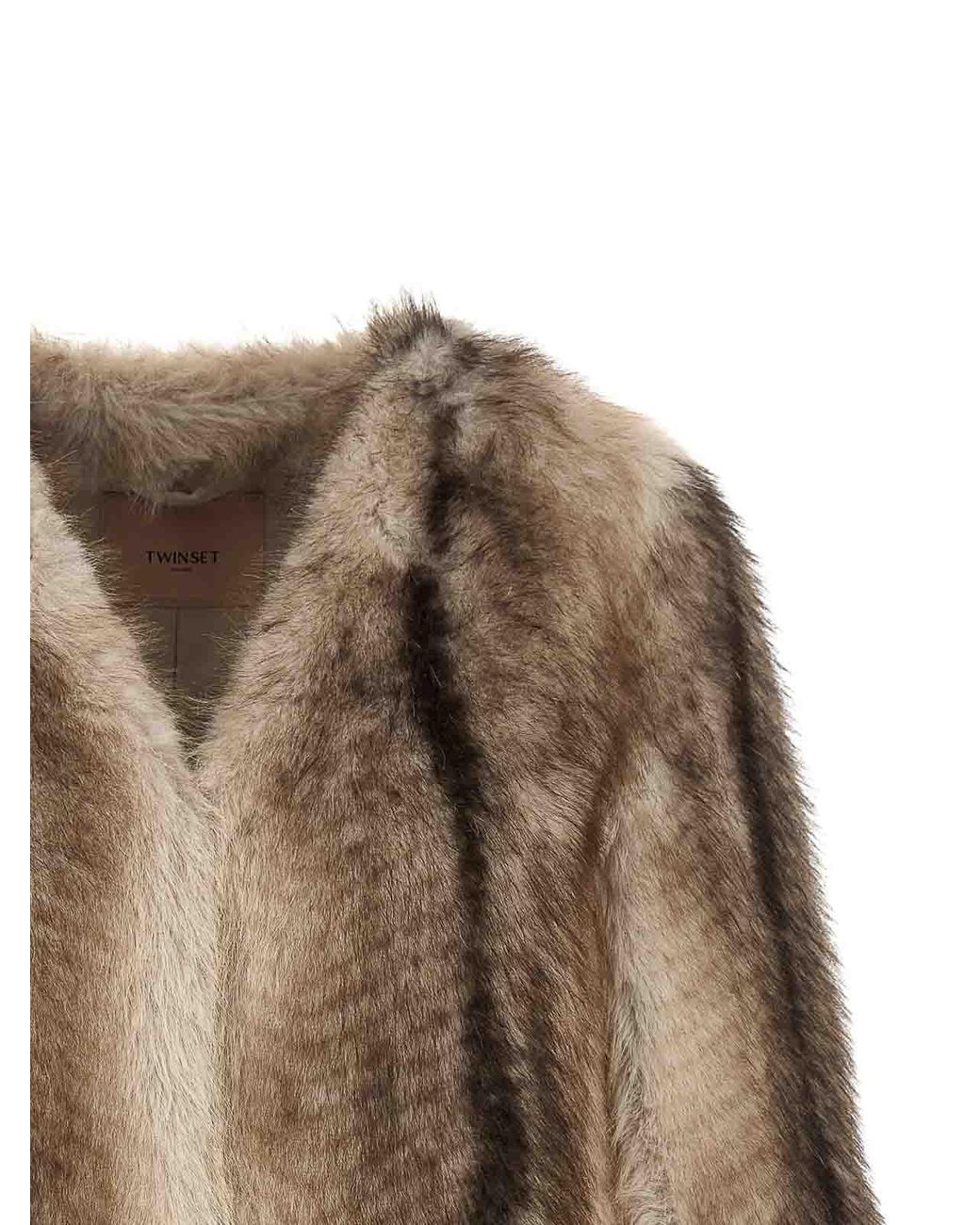 Twinset Brown Cape Jacket