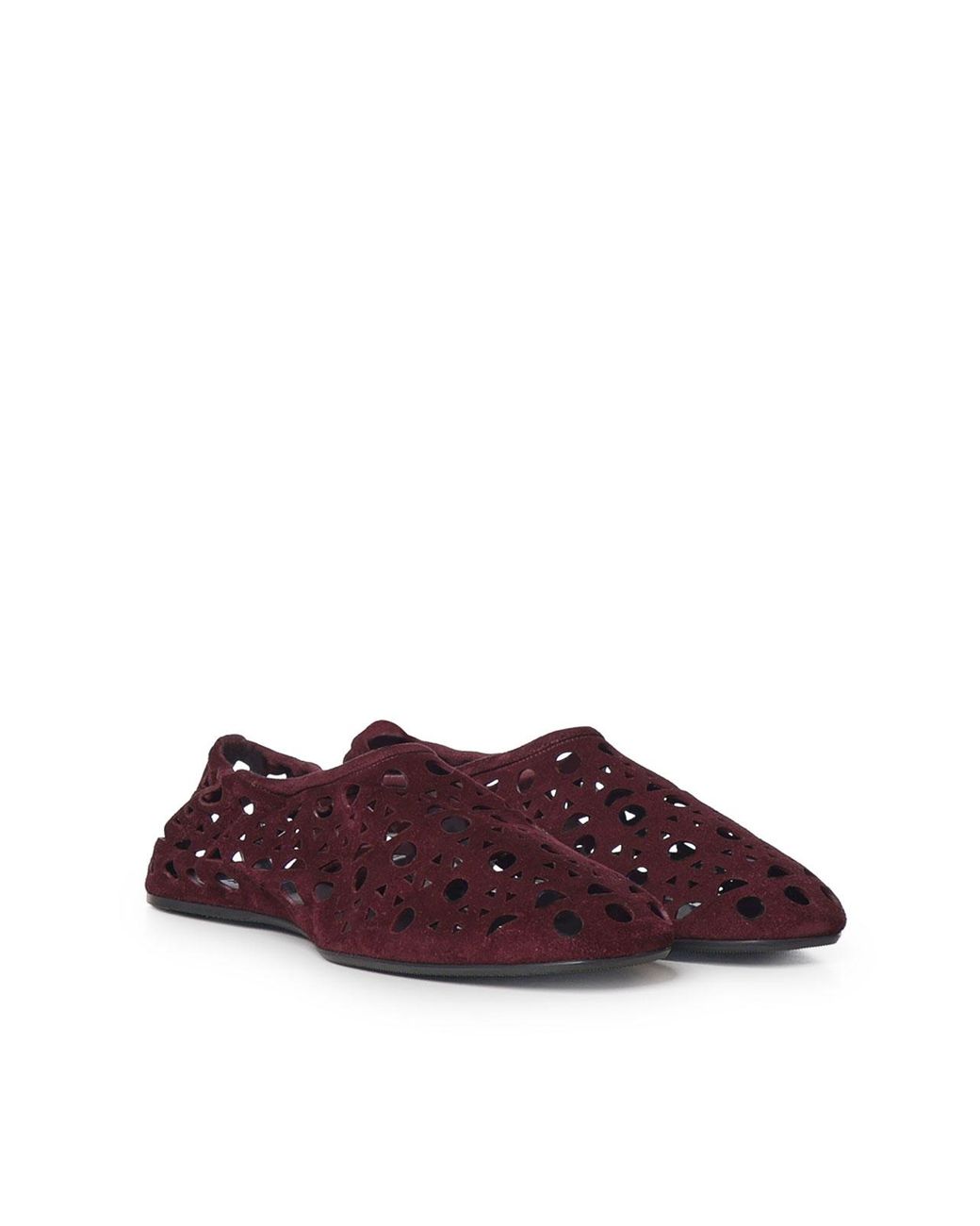 Alaïa Purple Vienne Suede Slippers
