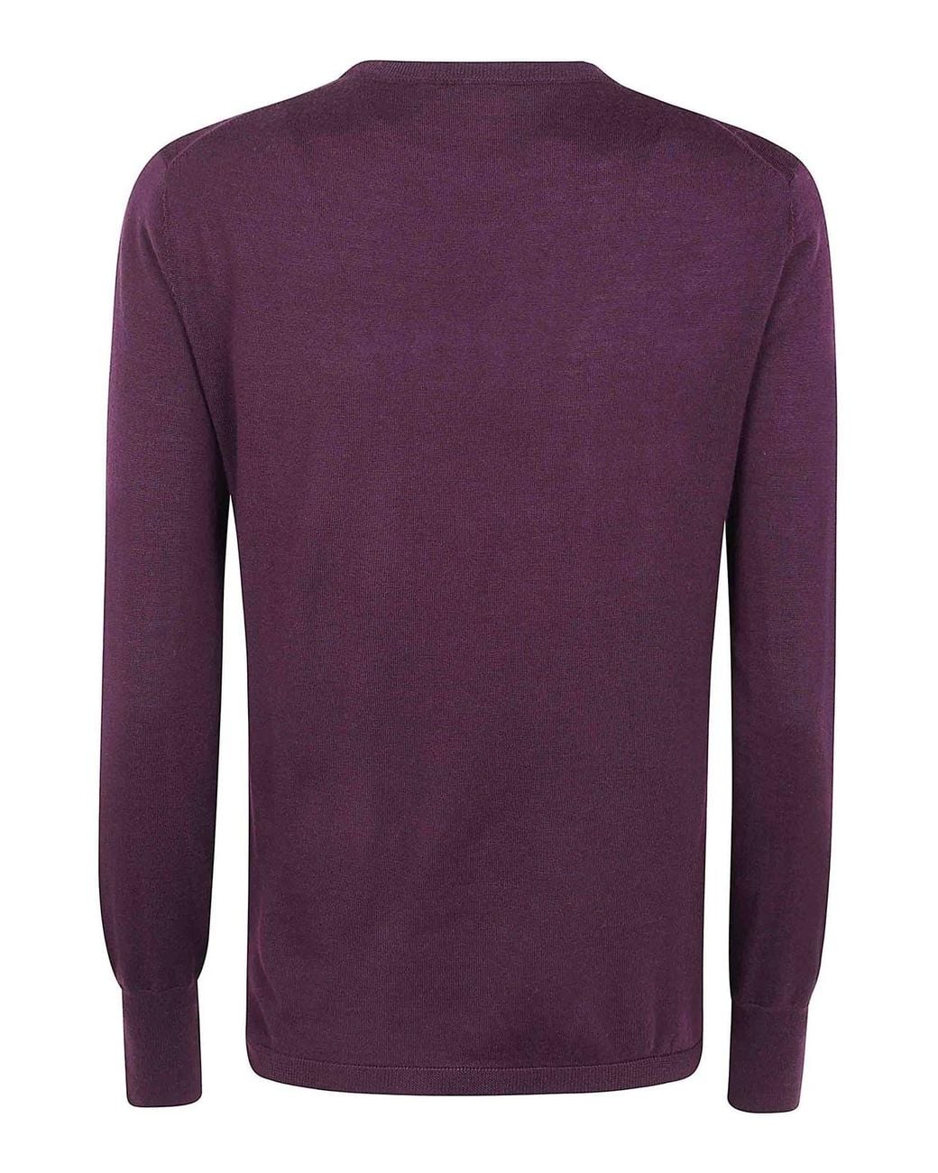 Aspesi Purple Round Neck Sweater