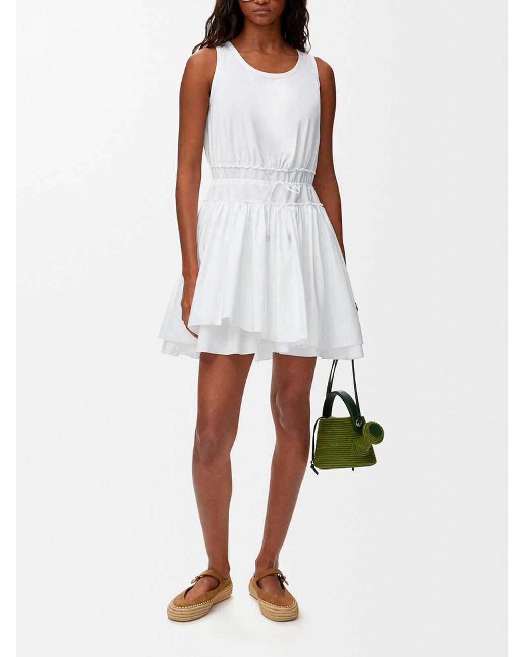 Jupe Midi Loewe en coloris White