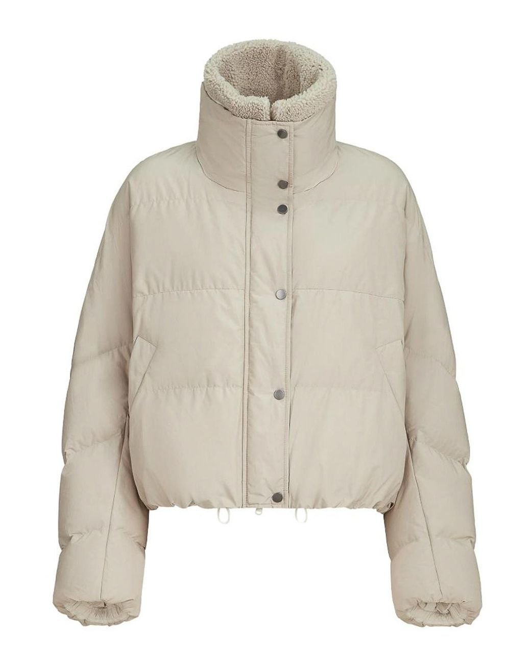 Brunello Cucinelli Natural Cream Short Puffer Jacket