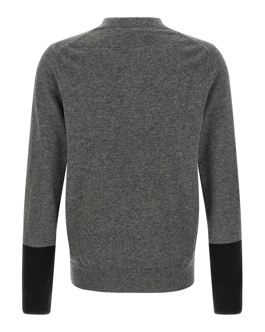 Comme des Garçons Gray Color-Block Jumper for men