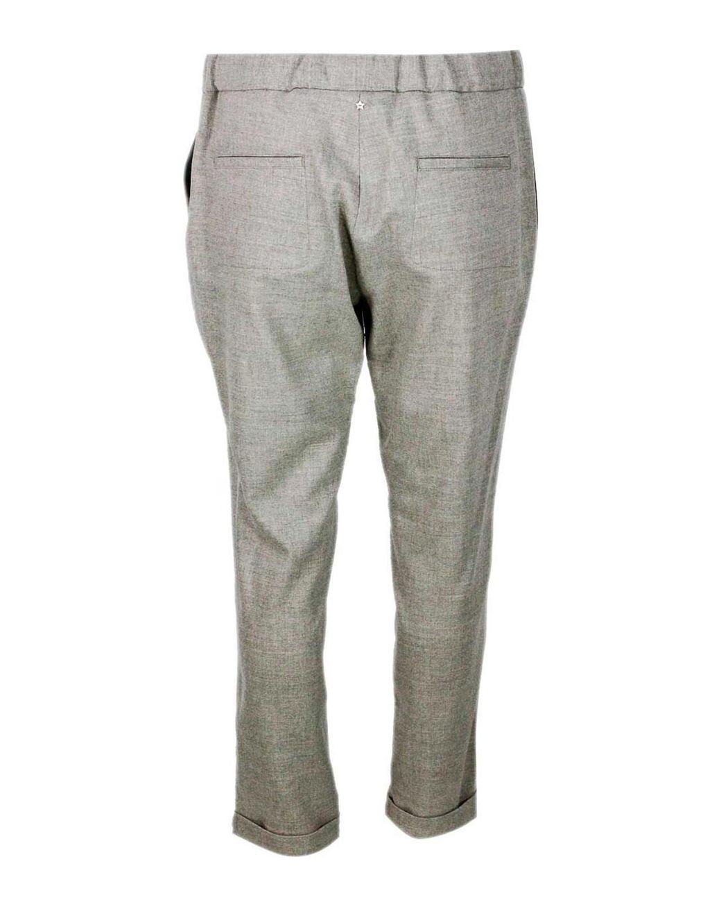 Lorena Antoniazzi Gray Wool Blend Pants