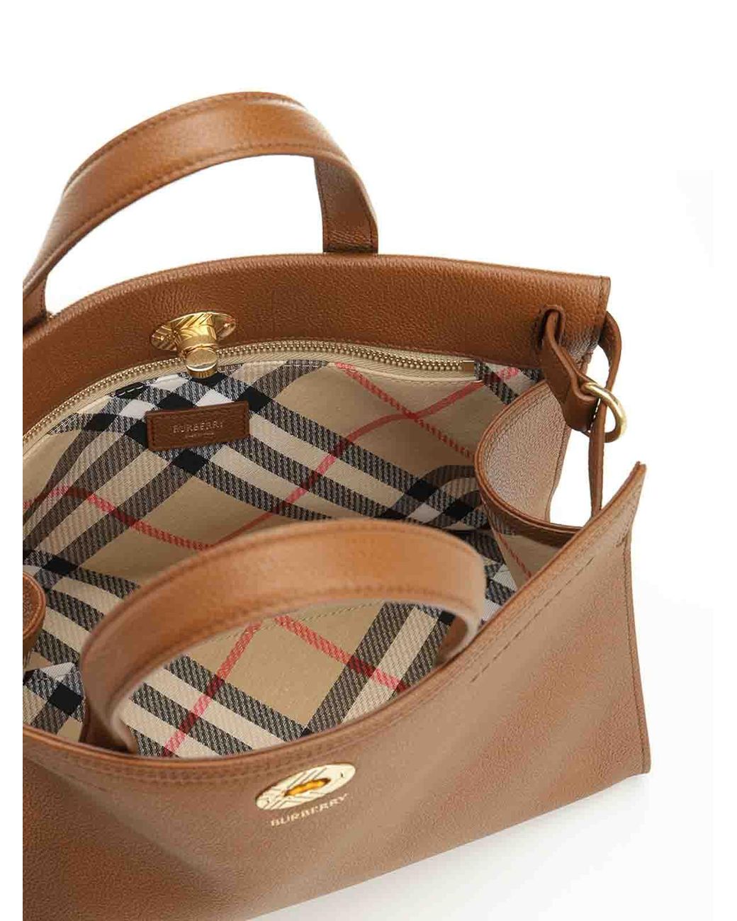 Burberry Brown Small Tote Bag