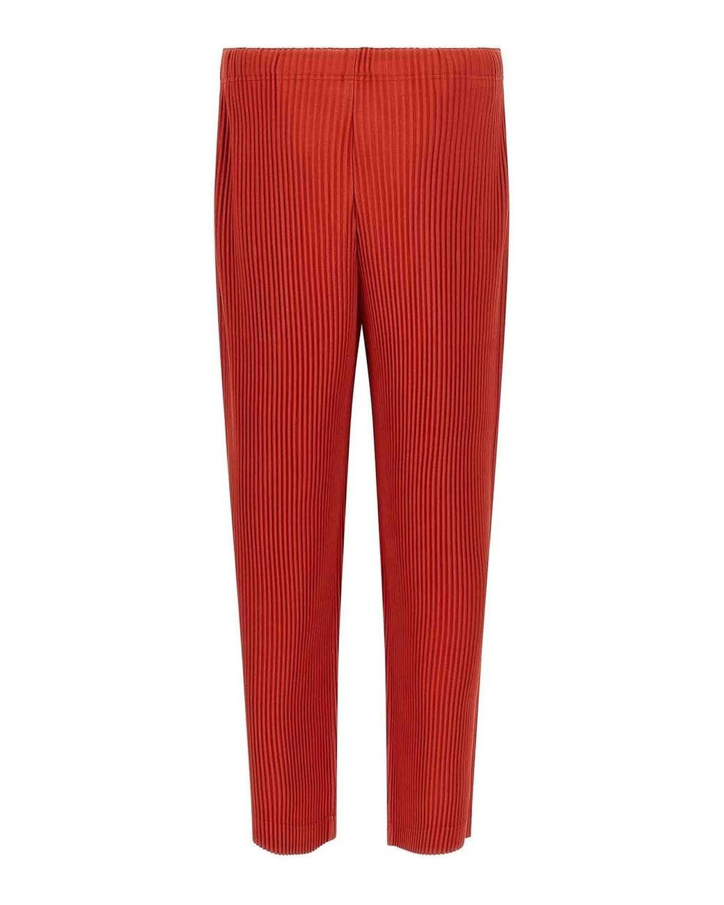 Homme Plissé Issey Miyake Red Monthly Colors September Pants for men
