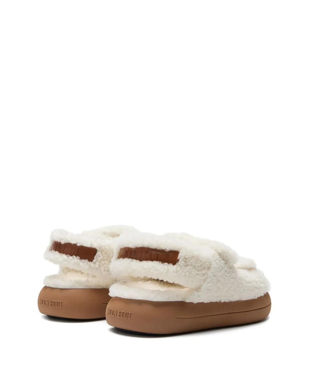 Moon Boot White Shearling Ice Sandal