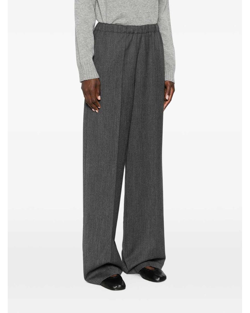 Fabiana Filippi Gray Trevi Elasticated-Waistband Trousers