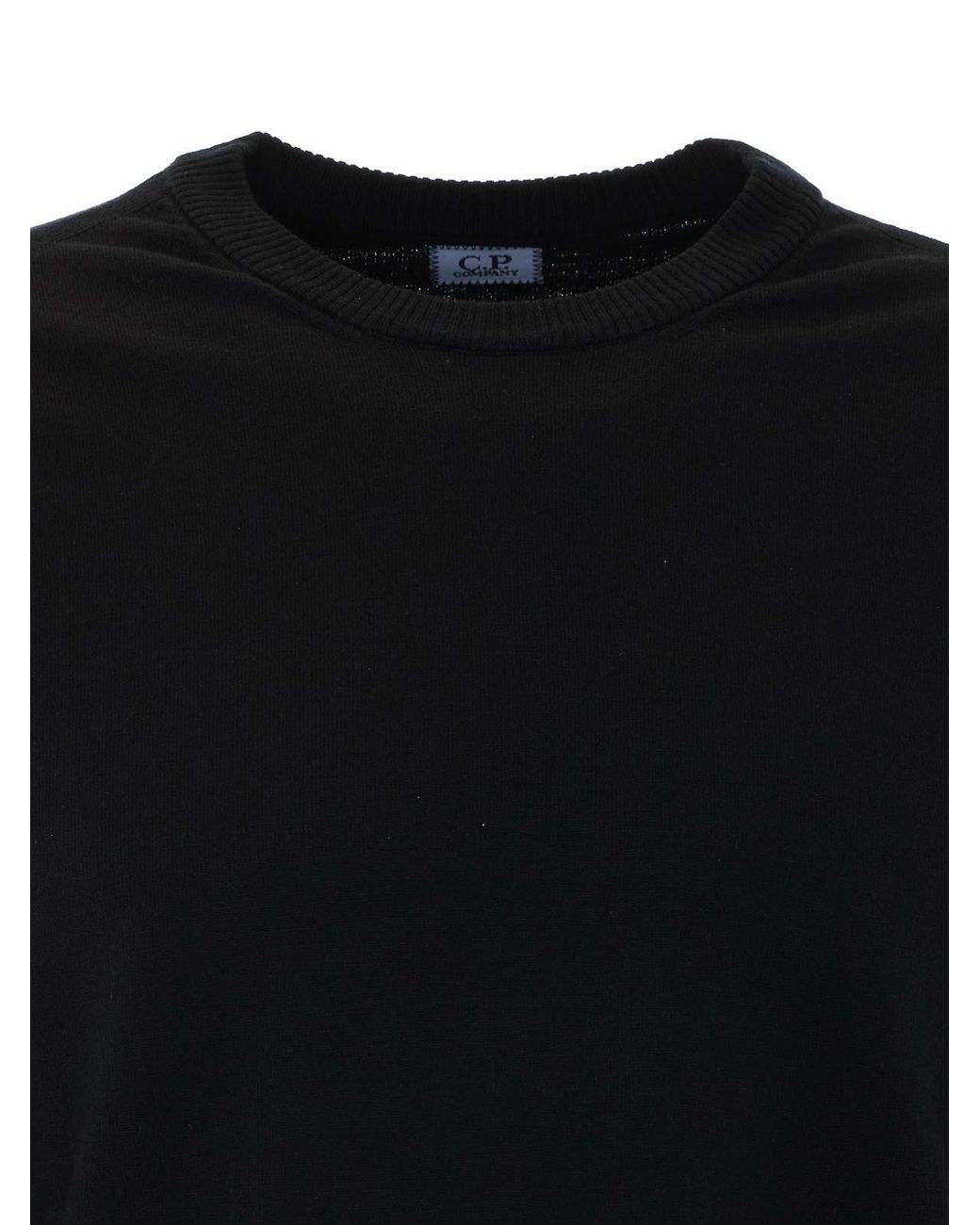 C P Company Blue Lens Extrafine Merino Wool Sweater for men